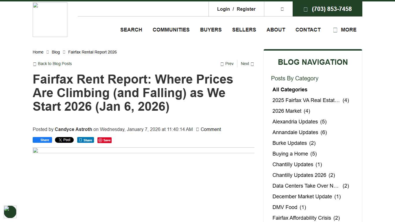 Fairfax Rent Report 2026: Up in Annandale, Down in Tysons